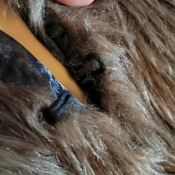 Yu&Me Sleeveless faux fur jacket, Brown,Size M - Picture 4 of 5